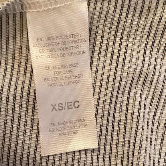 Reebok Women's Gray Striped Tank Top - Picture 3 of 3